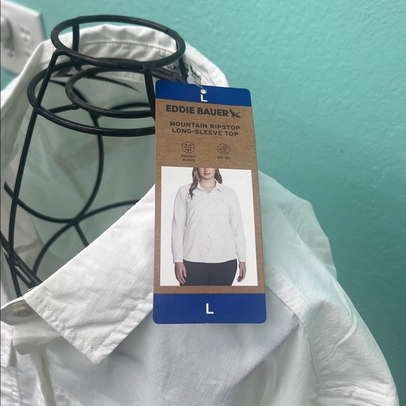 Eddie Bauer White Mountain Ripstop Long-Sleeve Top - Picture 2 of 4